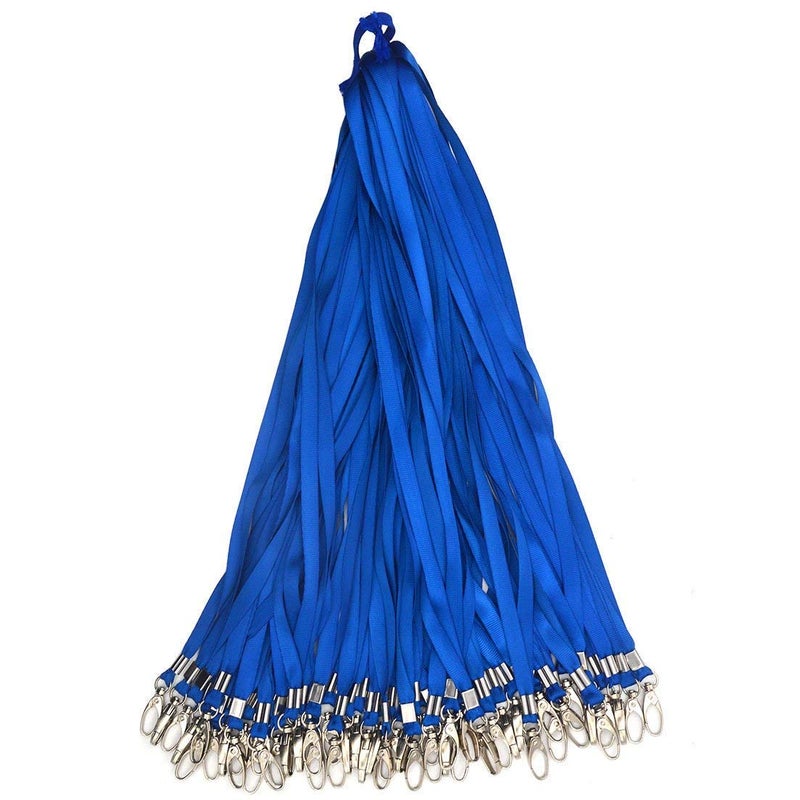 Beebel Blue Lanyards 50Pcs 18" Lanyard with Badge Clip - Image 5